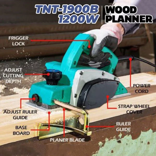 TNT 1900B 1200W Electric Wood Planer