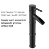 AT 23 Black Brass Bamboo Faucet Mixer Tap